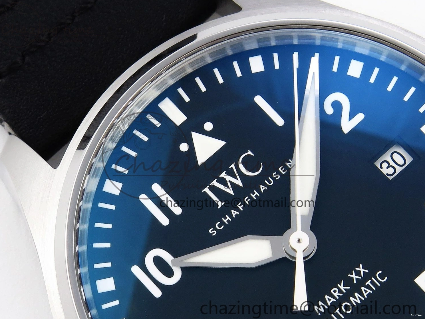 MIROTIME 0331 Pilot Mark XX IW328201 ZF 1:1 Best Edition Black Dial on Black Leather Strap A Affordable 7028